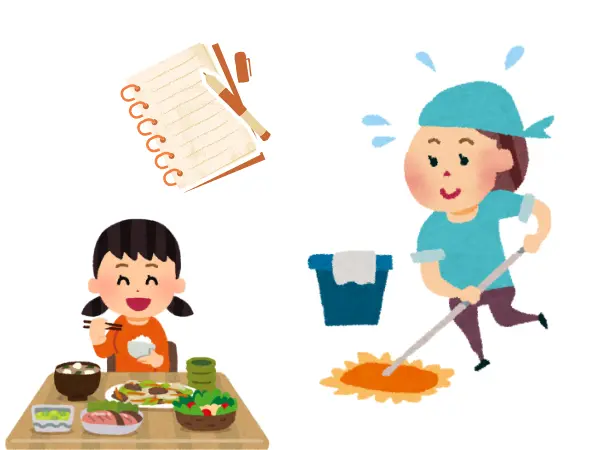 4毒抜きと掃除を頑張る